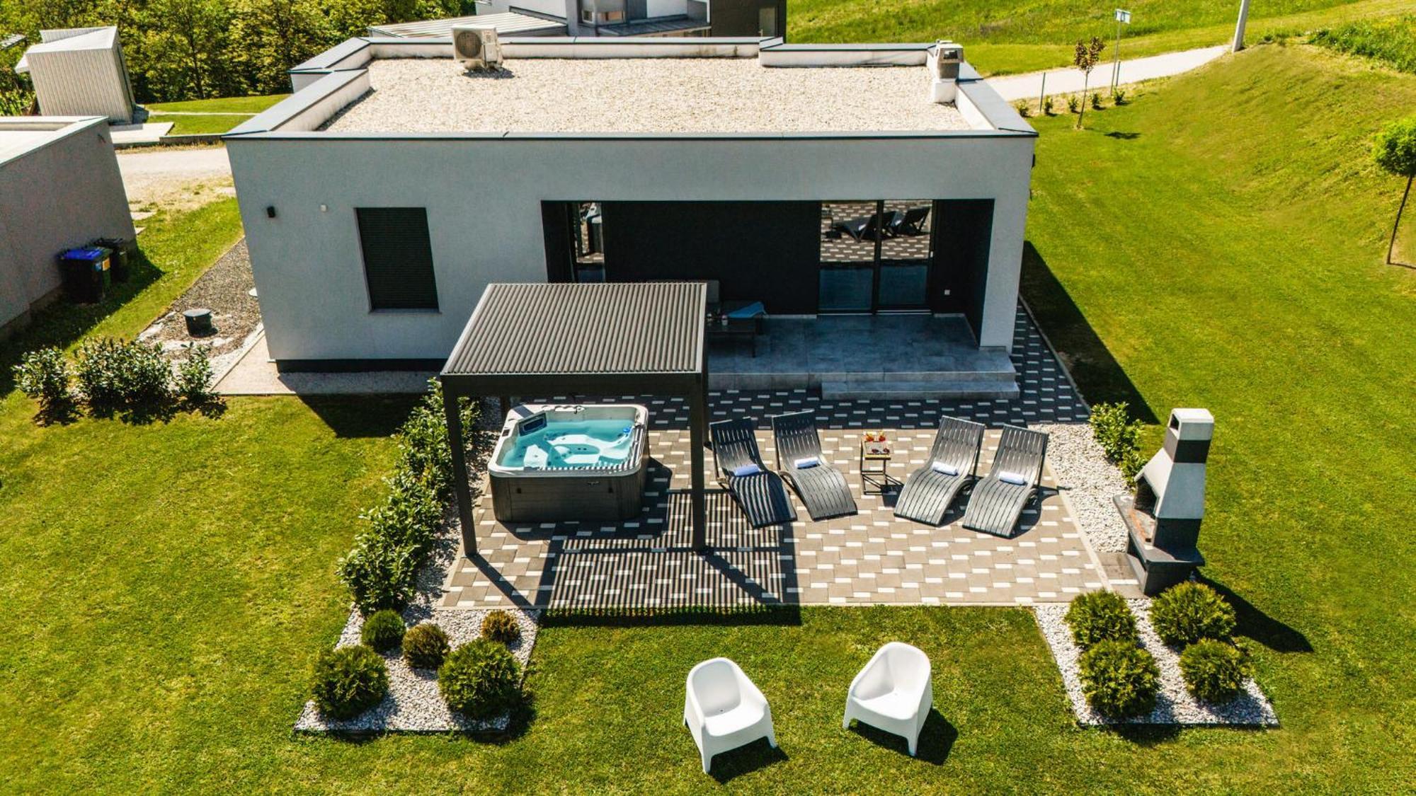 K Relax Place, Varazdinske Toplice, Modern Home With Sauna, Jacuzzi, Wifi Exteriör bild