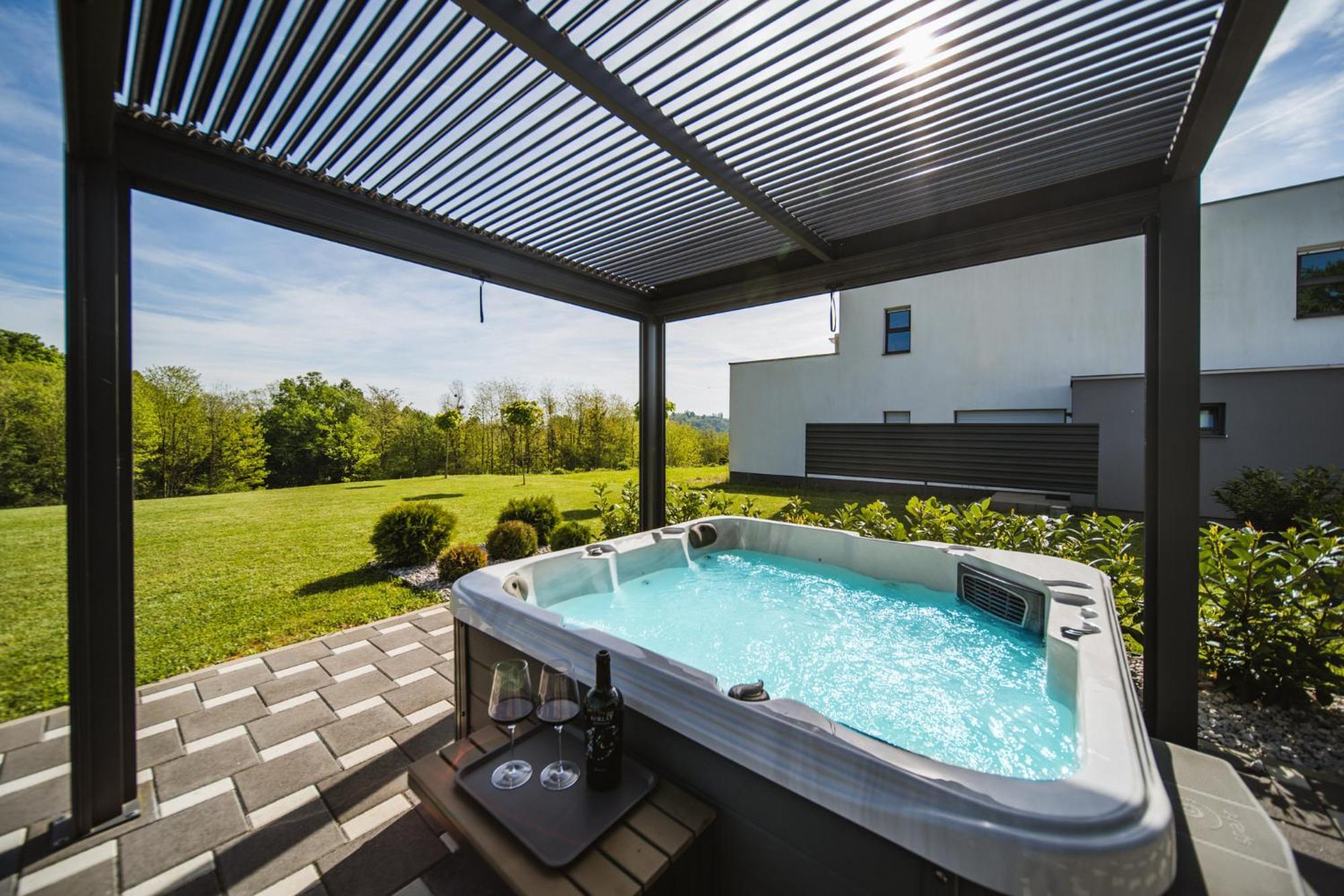 K Relax Place, Varazdinske Toplice, Modern Home With Sauna, Jacuzzi, Wifi Exteriör bild